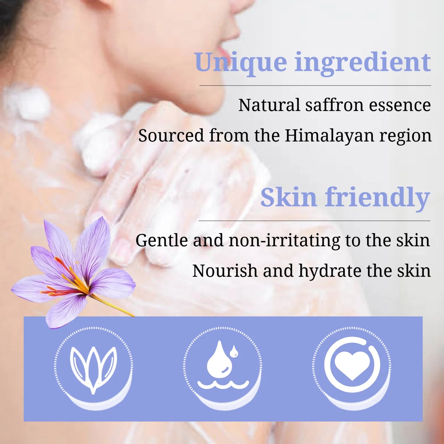 CheezhengHimalaya Bath Bomb and Saffron Soap Set, Relaxing and Brightening, Tibetan Herbal Skincare Combo for Luxurious Care