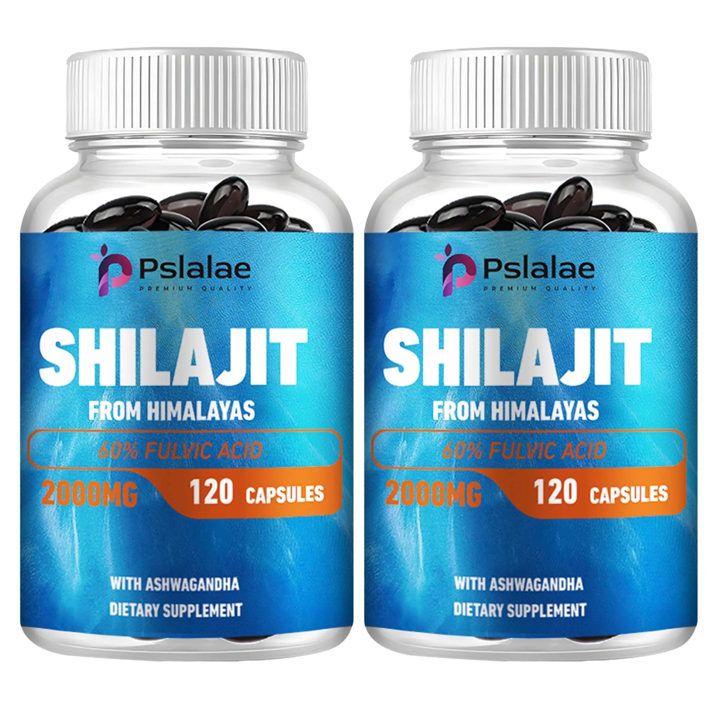 Shilajit - Active Brain, Boost Energy & Immunity, Build Muscle, Relax Mind - 120 Capsules