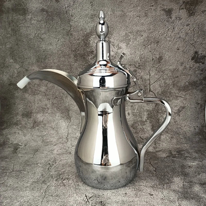 Golden Arabic Coffee Kettle – 304 Stainless Steel, Long Spout, 500/700ml