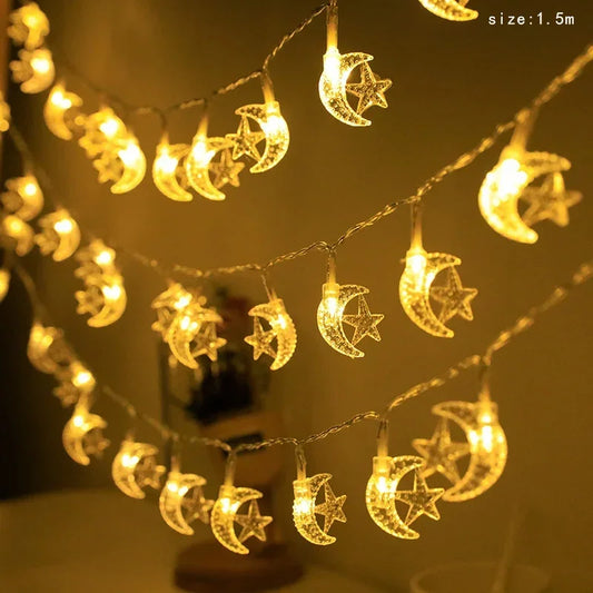 The Eid Light String – Stars and Crescent Illuminating Your Nights of Joy