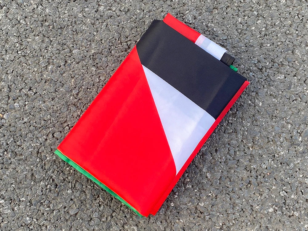 aerlxemrbrae Large Palestine Flag 60*90cm /150 x 90cm hanging High Quality Polyester Gaza Palestinian banner