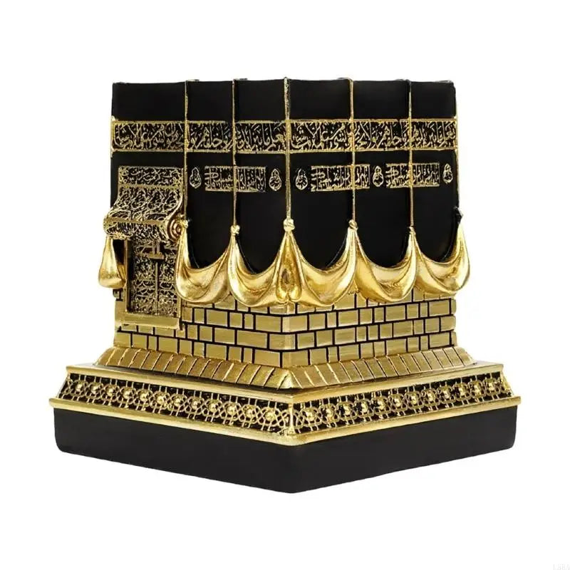 Resin Kaba Decors Islamic Prayer House Model Eid Ramadan Gift Muslim Home Office Desk Decorations