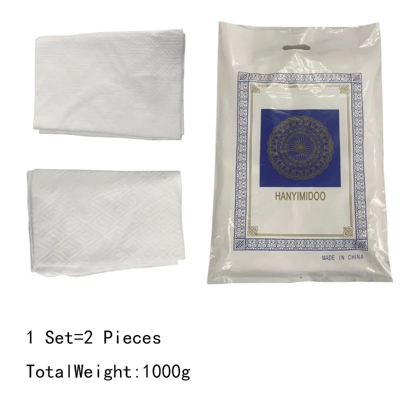 Men Ihram Prayer Outfit White Robe for Hajj Umrah Pilgrimage Middle East Arab Islamic