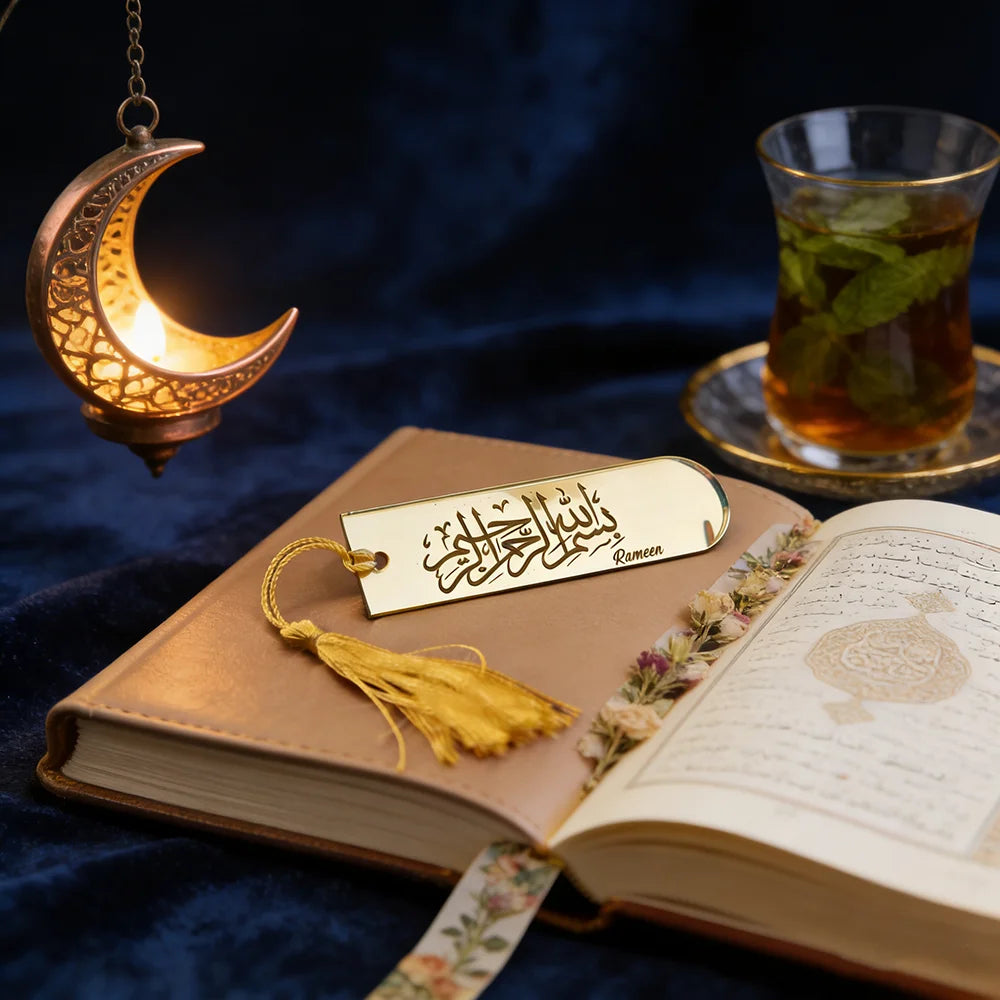 5Pcs Acrylic Bismillah Bookmark Quran Bookmark Party Decor Ramadan Mubarak Eid Al-Fitr Muslim Islamic Kareem Birthday Present