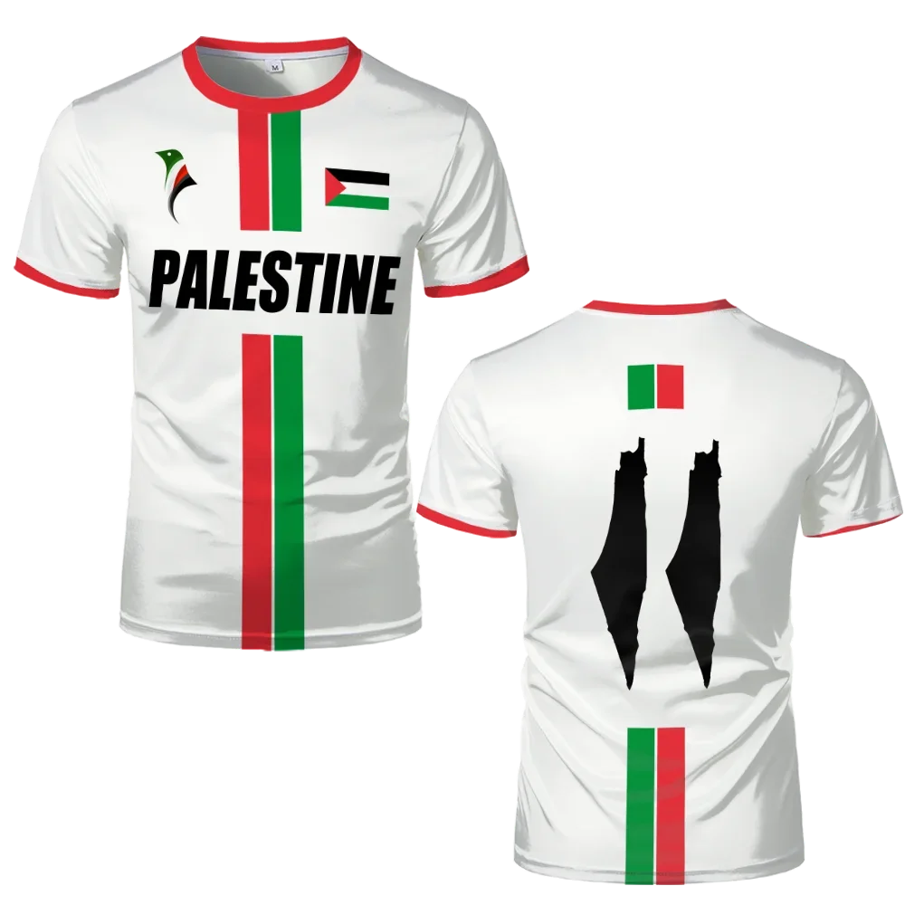 New Palestine Football T-shirts Summer Men's Women Palestinian Jersey Gaza Kid's Tees Gifts Wholesale Unisex T Shirt Summer