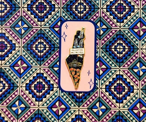 Map Enamel Pin
