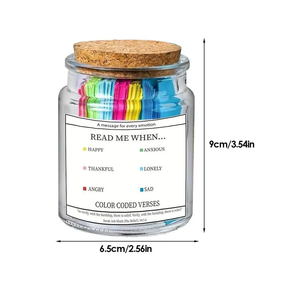 Quran Verse Jar Spiritual Comfort Verses Prayer Bottle Creative Every Emotional Scripture Jars For Christmas Easter Baptism