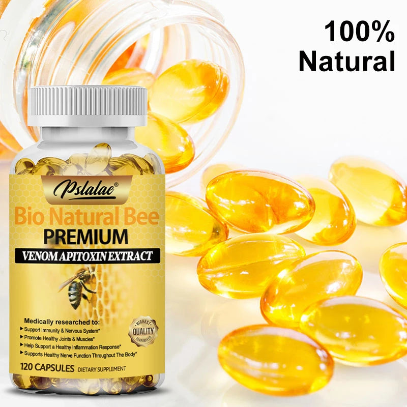 Bee Venom Extract Capsules – 120 Capsules, Non-GMO