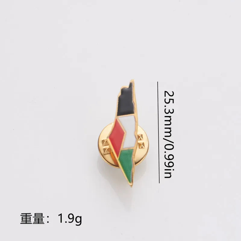 YQ Stainless Steel Palestine Brooch For Badge Accessories
