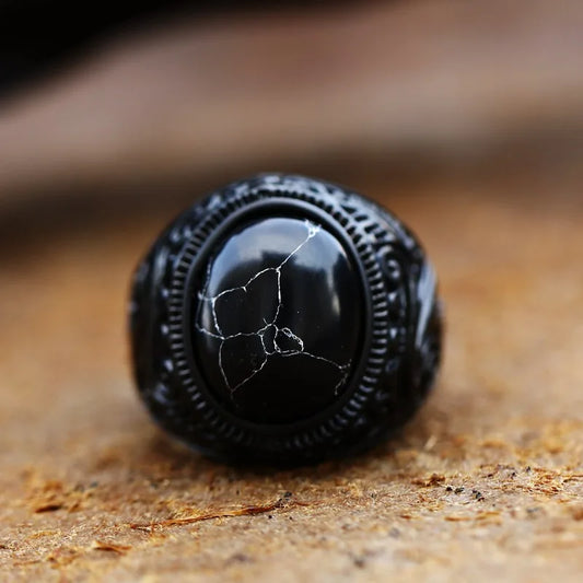 The Ottoman Heritage Ring – A Classic Union of Stone and Steel