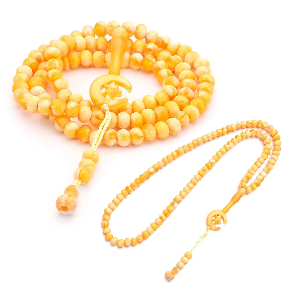 2pcs New Allah Muhammad Prayer Beads Engraved Misbaha Tasbeeh Muslim Tasbih 99 Beads Muslim Islam