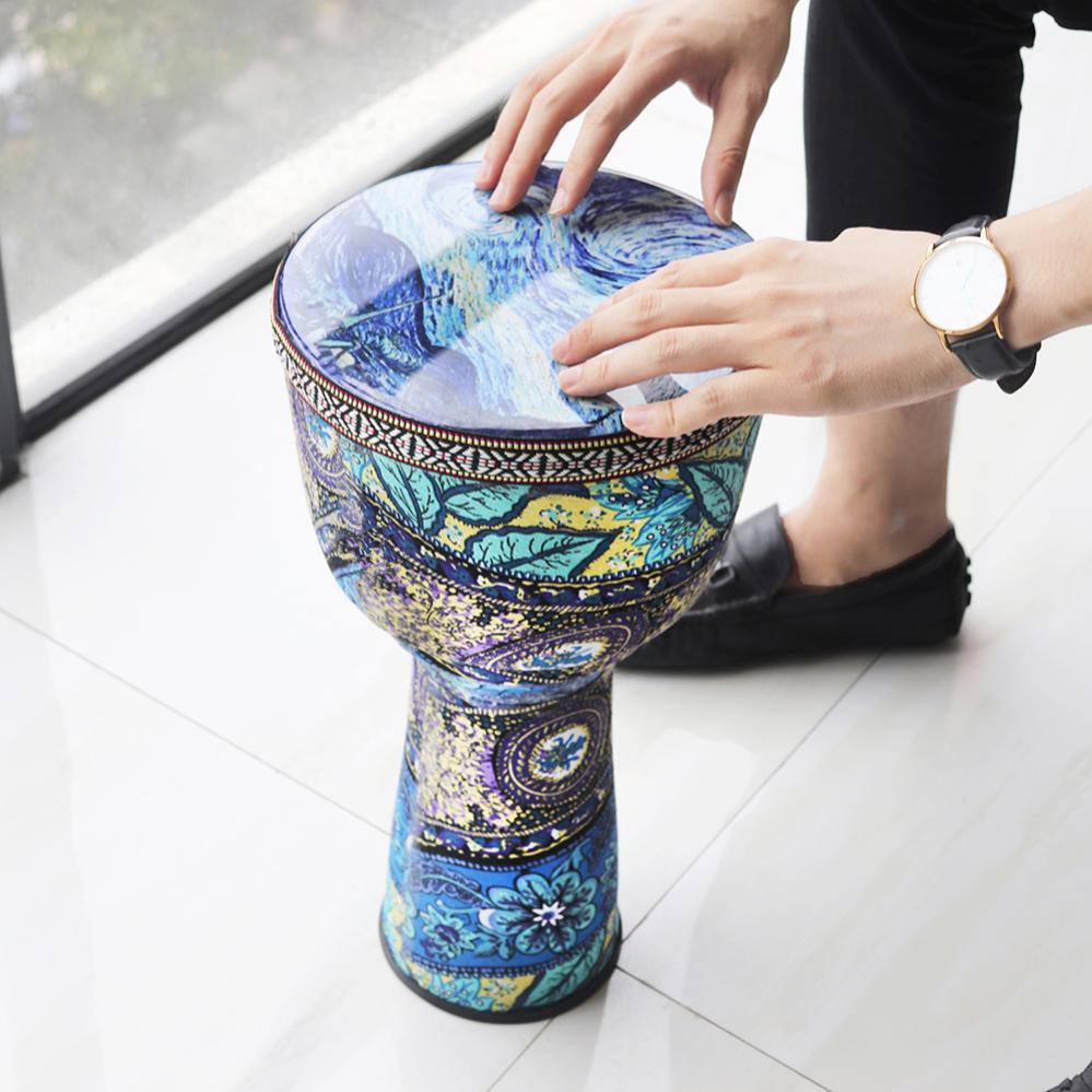 4 Inch / 6 Inch / 8.5 Inch Professional African Djembe Drum Colorful Wood Good Sound Traditional Musical Instrument