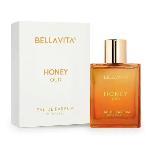 Bella Vita Honey Oud Eau de Parfum 100ml/3.4fl.oz | Honey Bergamot Saffron Rose Vanilla Woody Oriental Unisex Perfume
