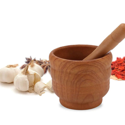 Natural Stone Mortar And Pestle Set Guacamole Bowl - Spice Grinder for Kitchen And Cooking
