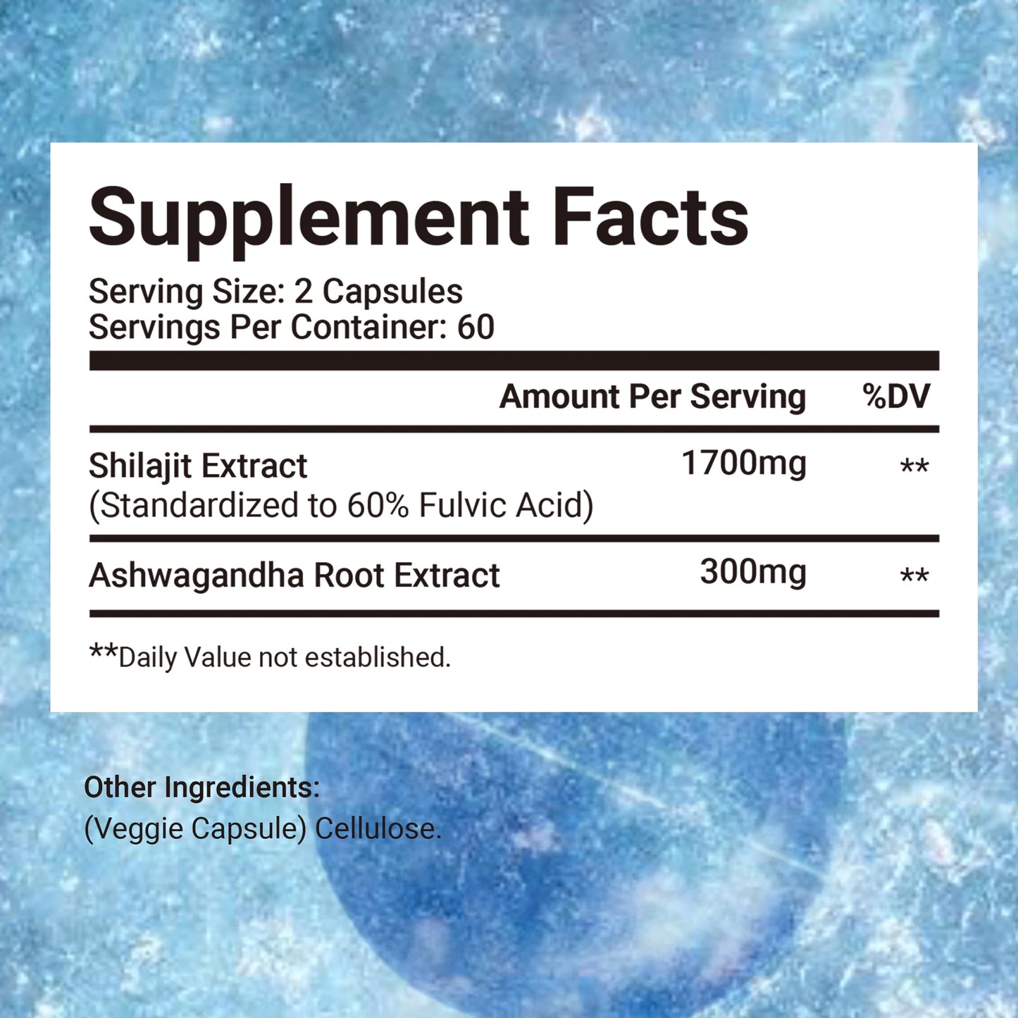 Shilajit - Active Brain, Boost Energy & Immunity, Build Muscle, Relax Mind - 120 Capsules