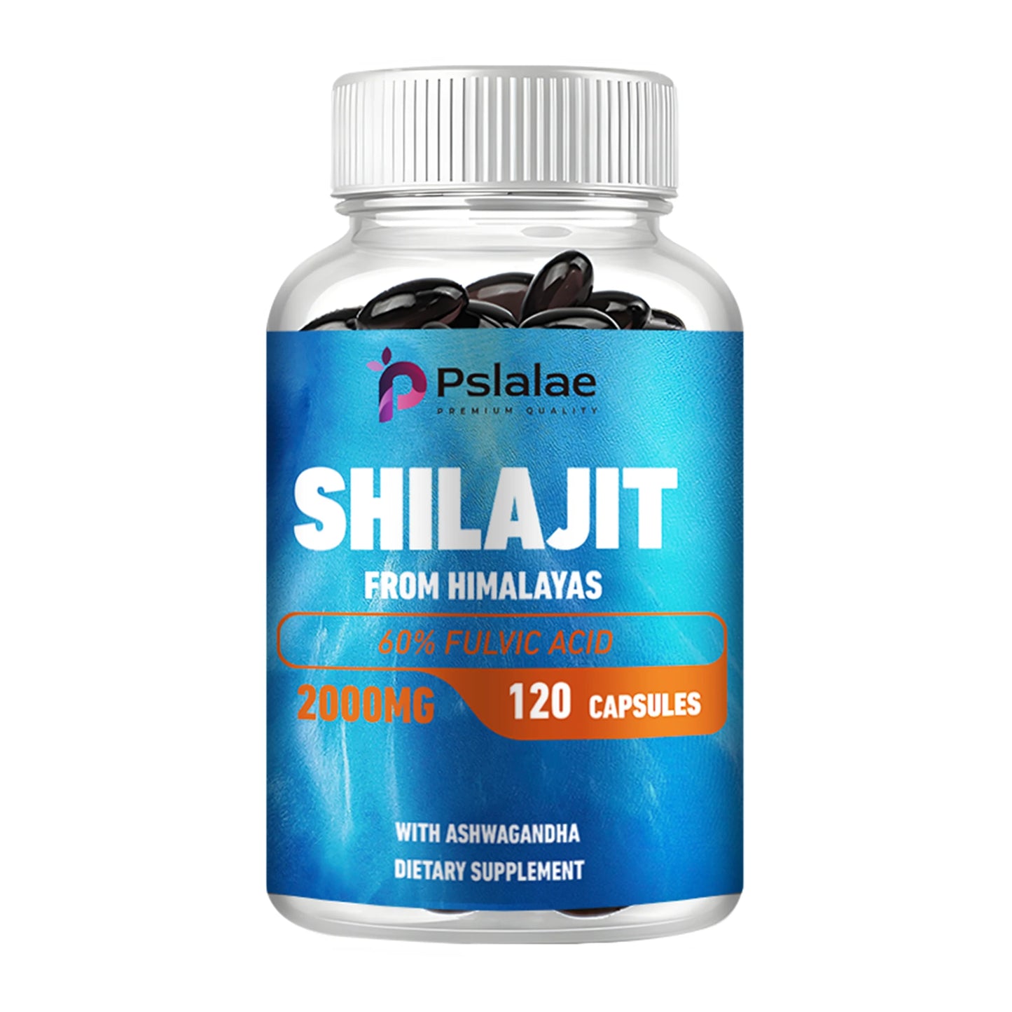 Shilajit - Active Brain, Boost Energy & Immunity, Build Muscle, Relax Mind - 120 Capsules