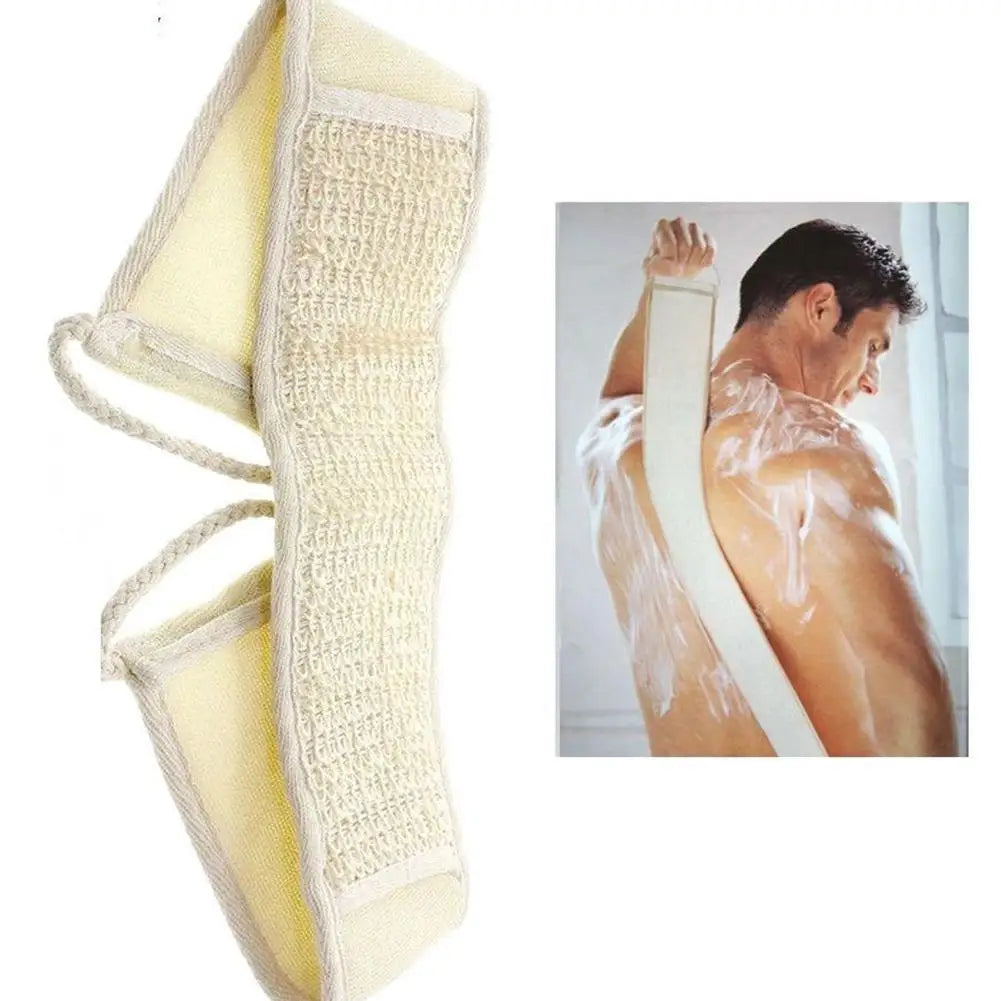 Loofah Long Back Towel Rubbing Bath Brush Double Sided Rubbing Skin Supplies Body Body Back Care Scrubber Bathroom Exfoliat Q6H5