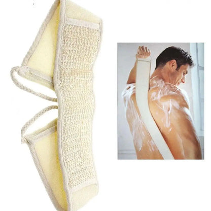Loofah Long Back Towel Rubbing Bath Brush Double Sided Rubbing Skin Supplies Body Body Back Care Scrubber Bathroom Exfoliat Q6H5