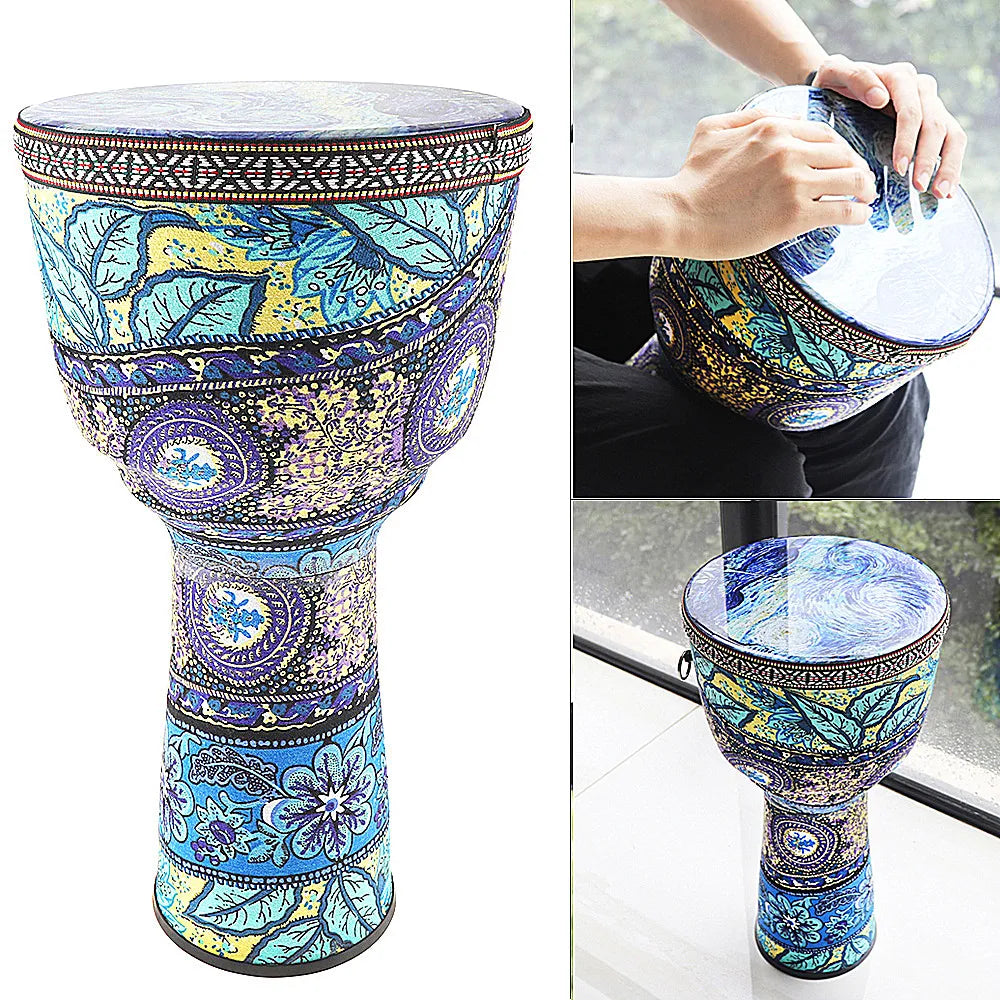4 Inch / 6 Inch / 8.5 Inch Professional African Djembe Drum Colorful Wood Good Sound Traditional Musical Instrument