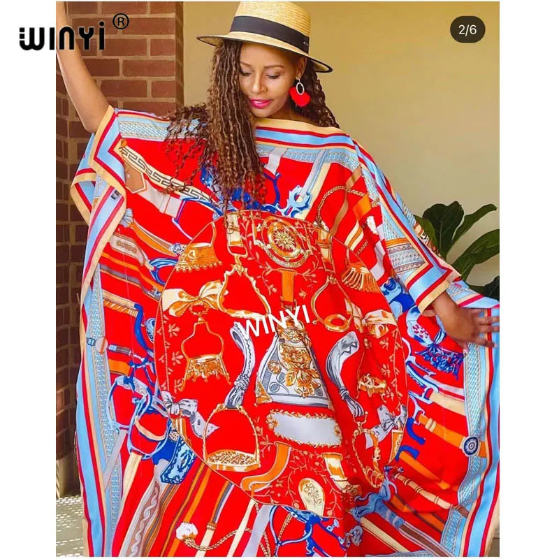 The Blogger's Choice – African Silk Kaftan for the Arab Woman in America