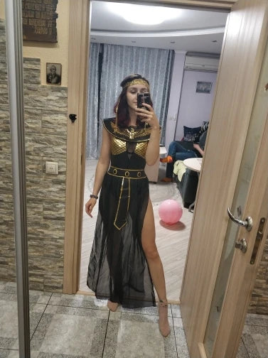 Cleopatra Queen Costume – Women's Egyptian Pharaoh Cosplay Dress for Carnival & Parties