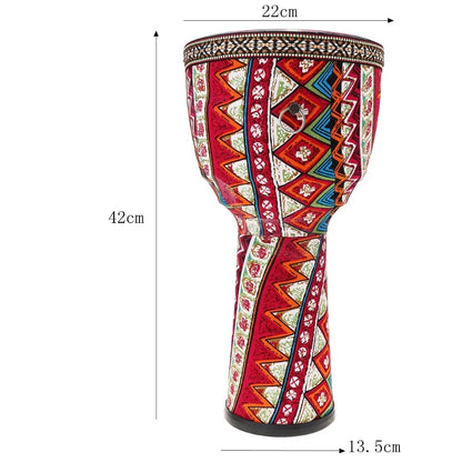4 Inch / 6 Inch / 8.5 Inch Professional African Djembe Drum Colorful Wood Good Sound Traditional Musical Instrument