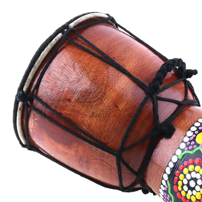 4 Inch / 6 Inch / 8.5 Inch Professional African Djembe Drum Colorful Wood Good Sound Traditional Musical Instrument