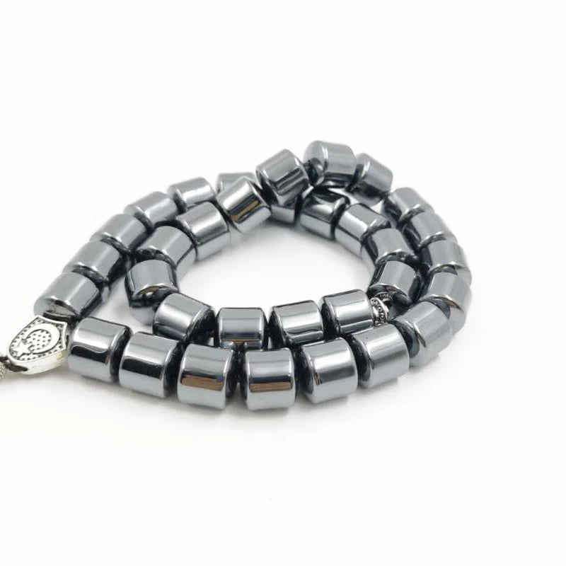 Tasbih Natural hematite stone promotes blood circulation misbaha 33 beads muslim bracelet islamic gift accessoriy turkey jewelry