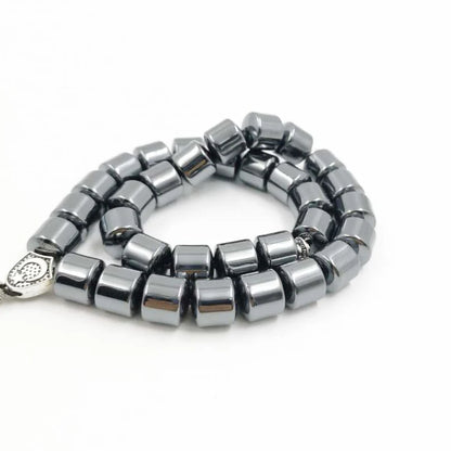 Tasbih Natural hematite stone promotes blood circulation misbaha 33 beads muslim bracelet islamic gift accessoriy turkey jewelry