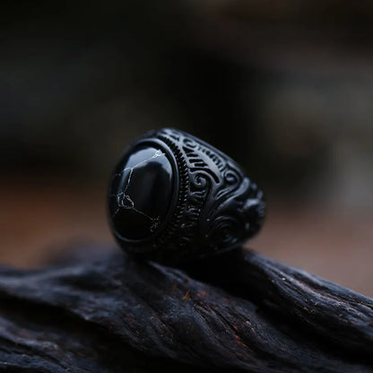BEIER Vintage Man Boy Oval Tiger Eye Brown Stones Ring in Stainless Steel Jewelry Mens Accessories Anel Aneis BR8-699