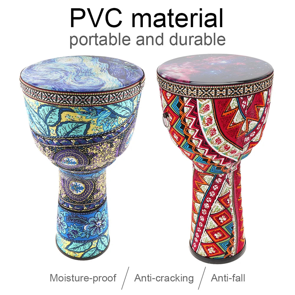 8  Inch  Professional African Djembe Drum Wood Good Sound Traditional Musical Instrument