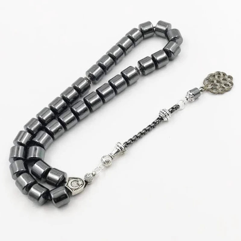 Tasbih Natural hematite stone promotes blood circulation misbaha 33 beads muslim bracelet islamic gift accessoriy turkey jewelry