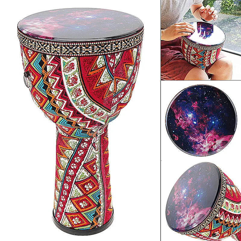 4 Inch / 6 Inch / 8.5 Inch Professional African Djembe Drum Colorful Wood Good Sound Traditional Musical Instrument