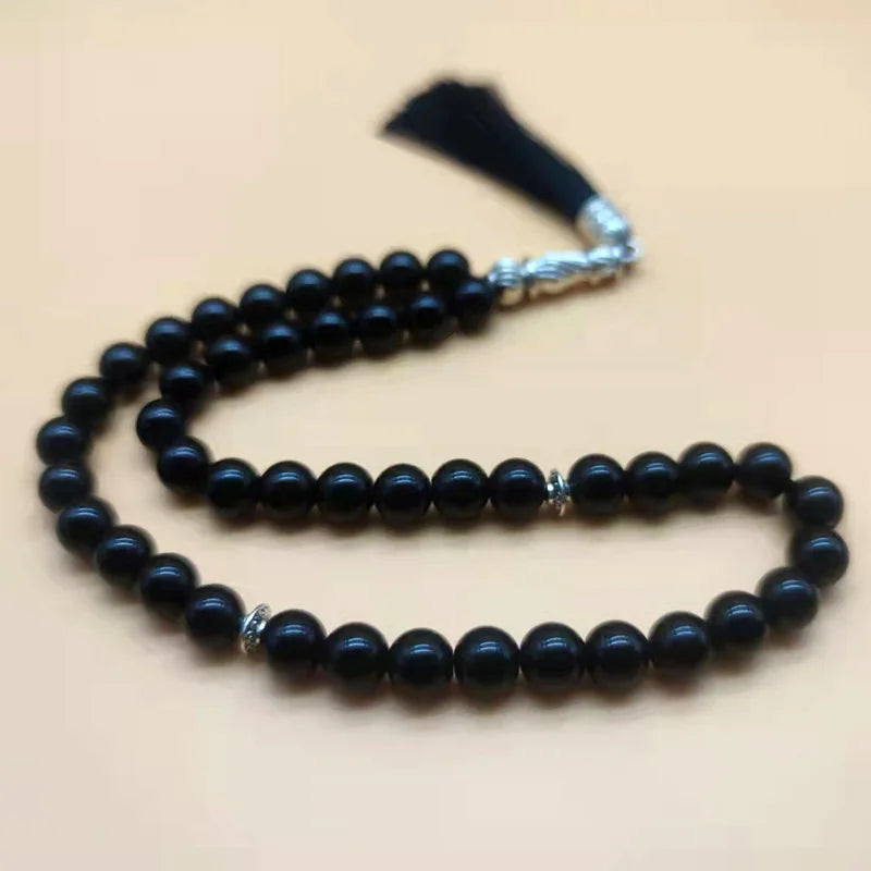 Islamic Tasbih Bracelet – 33/45 Beads Stone Prayer Beads, 8mm Masbaha Gift