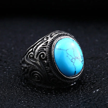 BEIER Vintage Man Boy Oval Tiger Eye Brown Stones Ring in Stainless Steel Jewelry Mens Accessories Anel Aneis BR8-699
