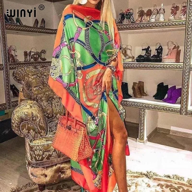 The Blogger's Choice – African Silk Kaftan for the Arab Woman in America