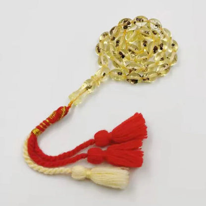 Resin Tasbih 33 66 99 Real insect beads Cotton Tassel Eid gift For Muslim prayer Rosary Man's Misbaha Islamic Turkish Bracelets