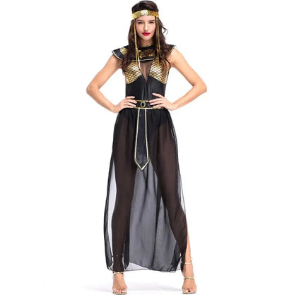 Cleopatra Queen Costume – Women's Egyptian Pharaoh Cosplay Dress for Carnival & Parties