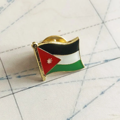 Jordan Flag Embroidery Patch Set – Shield & Square Badges for Backpack & Armband