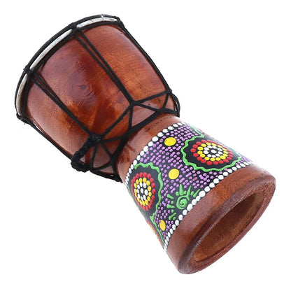 4 Inch / 6 Inch / 8.5 Inch Professional African Djembe Drum Colorful Wood Good Sound Traditional Musical Instrument