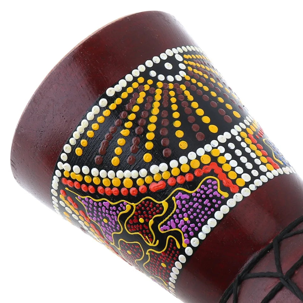 4 Inch / 6 Inch / 8.5 Inch Professional African Djembe Drum Colorful Wood Good Sound Traditional Musical Instrument