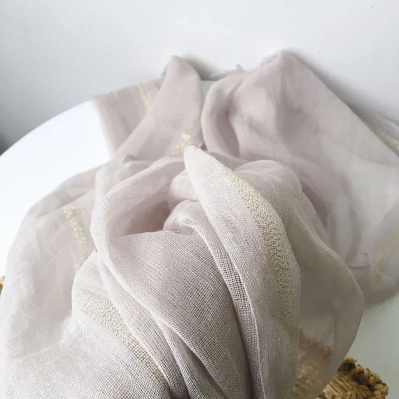 cotton linen light women Scarf Fashion Long Size  Lady Wraps Solid Color Muslim Head Scarf Shawls And Wraps