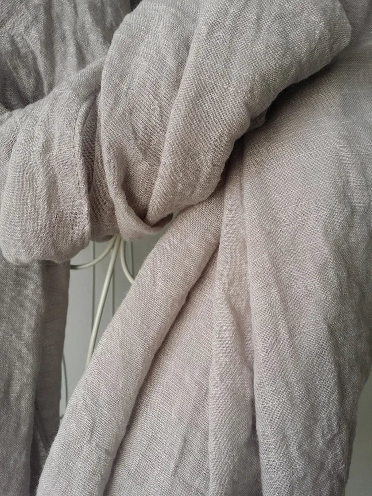 Autumn and Winter Cotton Blend Solid Scarfs For Ladies 75*190 Cotton Hijab Scarf