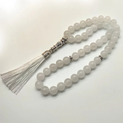 Islamic Tasbih Bracelet – 33/45 Beads Stone Prayer Beads, 8mm Masbaha Gift