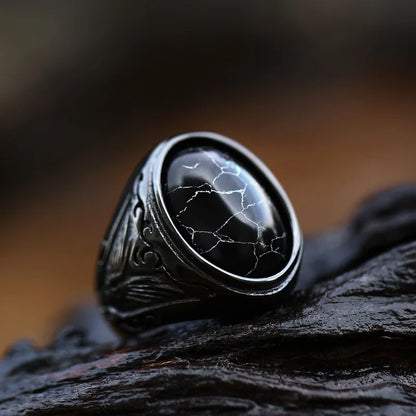 BEIER Vintage Man Boy Oval Tiger Eye Brown Stones Ring in Stainless Steel Jewelry Mens Accessories Anel Aneis BR8-699