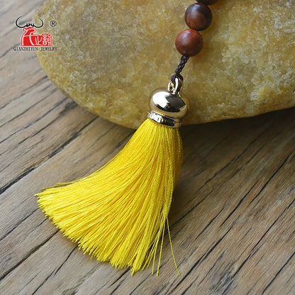 MSL-001 Islam High Quality Muslim Rosary Beads 33 Prayer Beads Natural Rosewood Beads Tasbih Charm Bracelet 10mm Round Beads