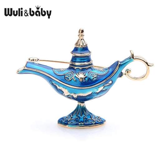 The Magic Lamp Brooch – A Spark of the East on Your Chest