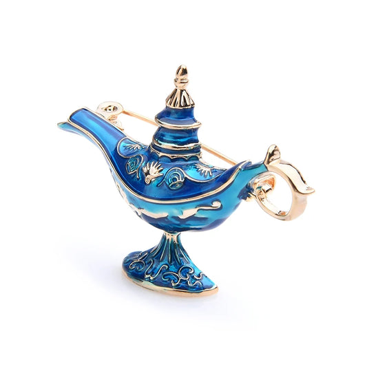 The Magic Lamp Brooch – A Spark of the East on Your Chest