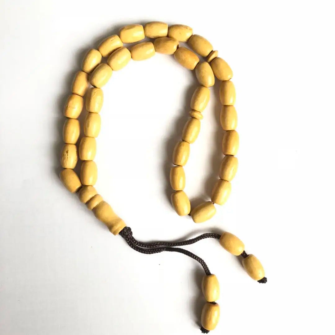 wholesale 33 wooden Islamic prayer bead,  muslim beaded rope with  light brown color available