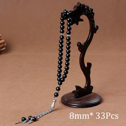 Islamic Tasbih Muslim Rosary Beads 33 Prayer Rosary For Men Bracelet For Men Accessory Natural Stone Agates Handmade Turkey